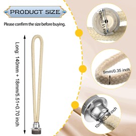 2 PCS Oil Lamp Wicks for Fragrance Lamp, Oil Burners Replacement Wicks for Oil Lamps, Wick for Oil Lamp Diffuser Wick, Catalytic Wick for Catalytic Burner Diffuser Aromatherapy(Silver 13mm)