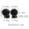 RAGBUSCLE 98dB Tweeters for Car Audio, Pair 1200W Mini Dome