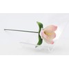 Cosmos Gifts Fine Porcelain Pink Crocus Flower Stem Garden Stake