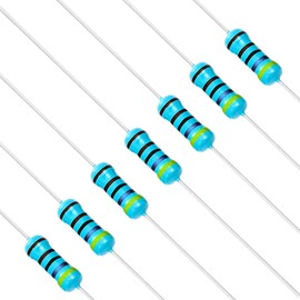 Chanzon 100pcs 1/2W (0.5W) 4.7K Ω ohm 4k7 Metal Film Fixed Resistor 0.01 ±1% Tolerance 4.7KR MF Through Hole Resistors Current Limiting Rohs Certificated