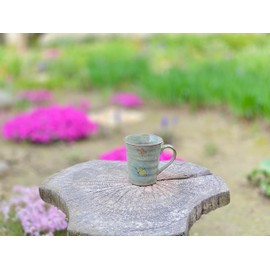 九谷焼【マグカップ】白兎ソメイヨシノ【裏絵】