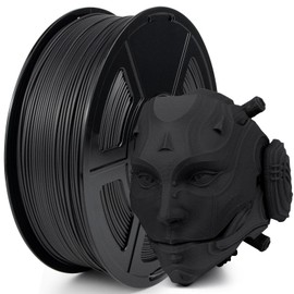 IEMAI Carbon Fiber PC Filament 1.75mm, High-Temp & Impact Resistant Reinforced Polycarbonate (PC-CF) 3D Printer Filament, High Strength & Rigidity, Black 1kg Spool