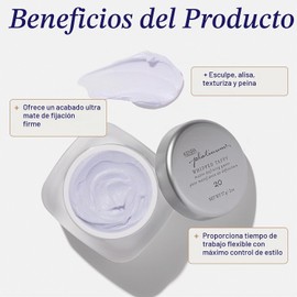 Kenra Professional Platinum Whipped Taffy 20 Pasta batida definidora de acabado mate Fijación firme con acabado ultra mate Esculpe, suaviza y texturiza estilos Todo tipo de cabello 59 ml
