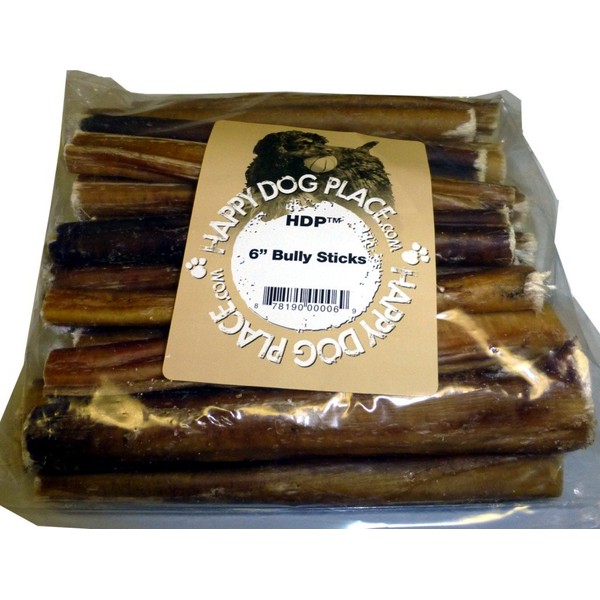 HDP 6" Bully Sticks Size:Pack of 30