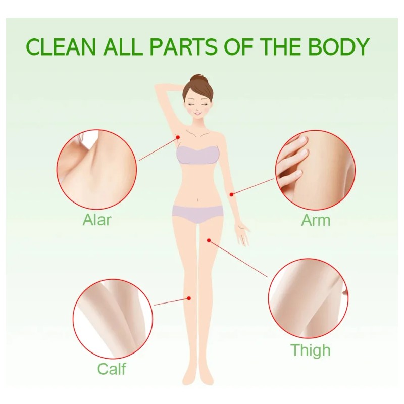 20 Bandas Dobles Depilatorias Cuerpo Y Bikini Aplica Fácil