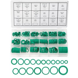 270-Piece O-Ring Assortment Kit, 18 Sizes, Rubber Seals, Rings Sealing Rings Set for Car Quick Repair, Plumbing, Air Conditioning Repair (Green)