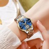 OLEVS Automatic Watches for Womens Luxury Diamond Hollow Tourbillon Womens
