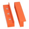 2Pcs Jaws Protection Cover ABS Multiple V Shape Grooves Magnetic