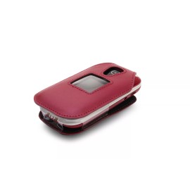 Doro Fitted Leather Case for Consumer Cellular Doro 7050 7050L Beltron Warranty RED