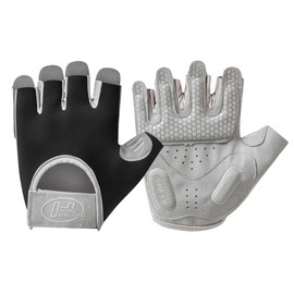 Workout Gloves for Women & Men, Anti-slip Fingerless Gloves for Weightlifting, Mens Workout Gloves Gym Gloves Fitness Gloves (Black, Small)