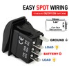 MGI SpeedWare 3-Pack Marine Rocker Switches with Illuminated LED, 20A