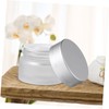 PACKOVE 3 Pcs Small Frosted Glass Cream Jars Refillable Containers