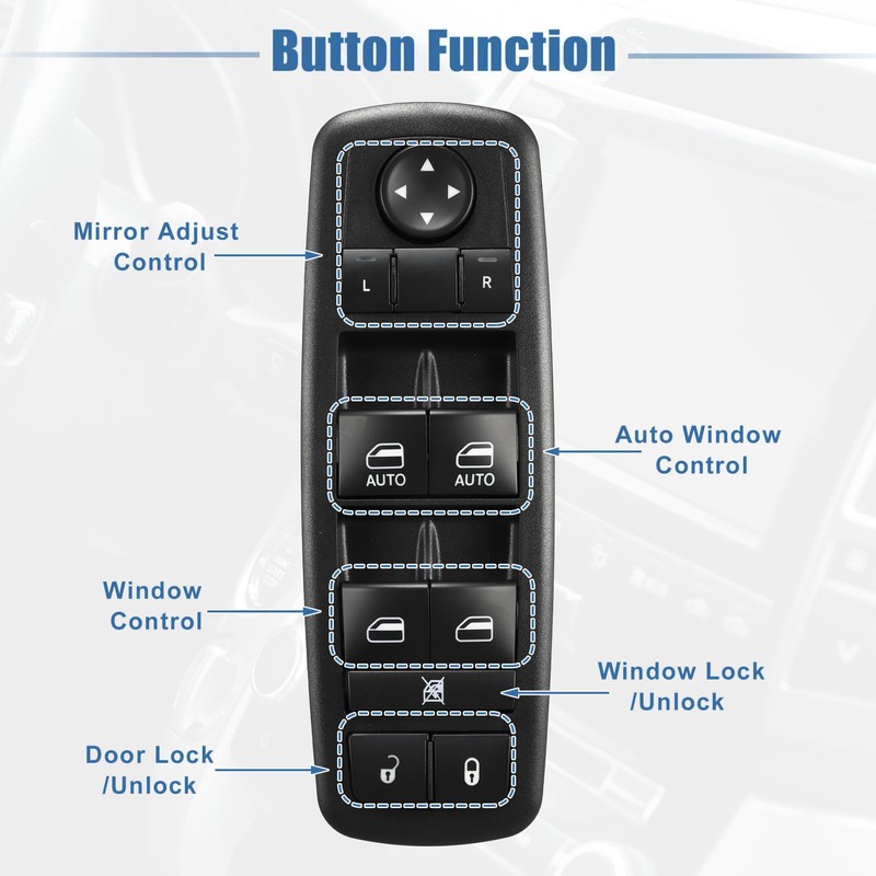 Car Left Front Window Switch Driver Side Control Door Master