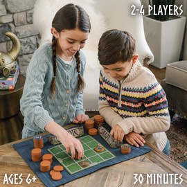 MindWare Skor: A Stacking Strategy Board Game for Kids Ages 6 & Up - Family-Friendly, Color-Matching, Shield-Collecting Games for Families & Classrooms - 2 to 4 Players, 30-Min Playtime