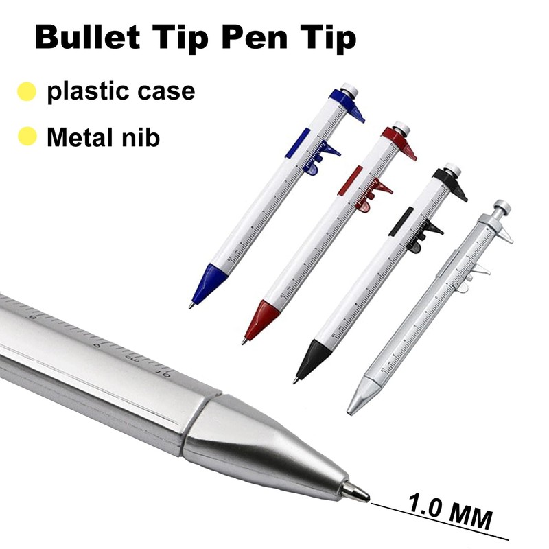 Vernier Caliper Ballpoint Pen, Engineering Pen, 0-100mm Measurement 2 in