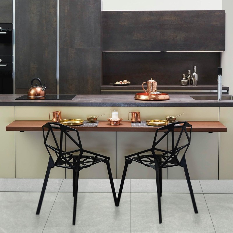 Hidden Island Countertop Support Bracket, Solid Heavy Duty Floating Shelf