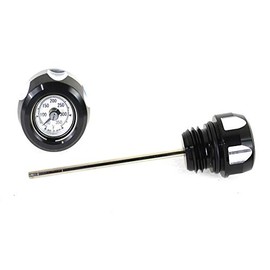 V-Twin M8 Black Machined Oil Temperature Dipstick