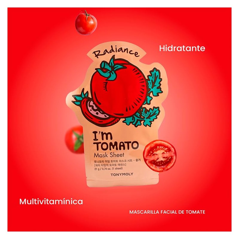 TONYMOLY - Mascarilla Facial Con Extracto De Tomate I´m Real