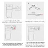 Uestamu Ratón Silencioso para PC con Bluetooth, Inalámbrico, Plegable, Ergonómico,