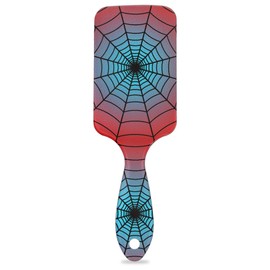 Blue Spider Web Detangler Hair Brush Hairbrush for Kids Boys Girls, Glide Through Tangles with Ease and Massage Scalp, Smooth for All Hair Types (Wet Dry Thin Long Curly Hair)
