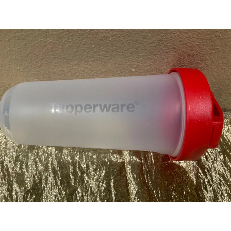 New UNIQUE Tupperware Quick Shake Shaker Blender Bright Red Color