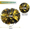 Lovecheer 2PCS Pom Poms Cheerleading Gold and Black Metallic Cheer