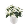 Elho Brussels Diamond Round 14 - Indoor Planter - White,