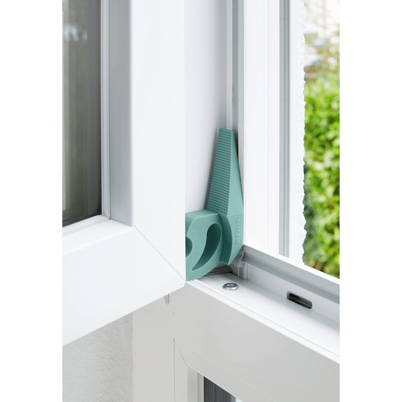 WENKO Multi-STOP® Door Stop and Window Stopper Mint - Clamp