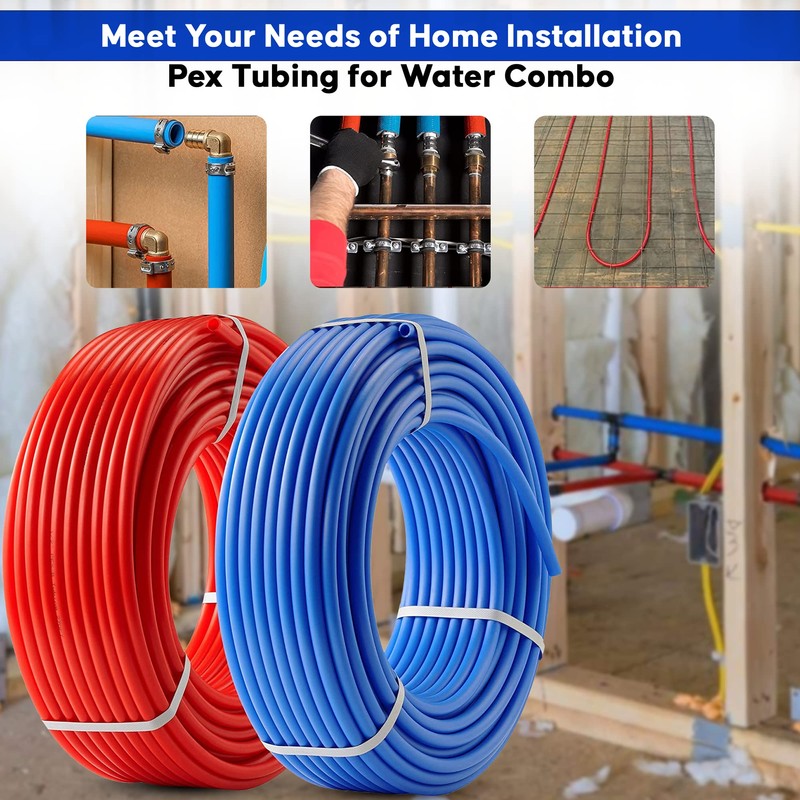 2 rolls 1/2" x 100ft PEX Tubing for Potable Water