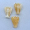 Sunshcat Natural Yellow Jade Healing Crystal Prayer Guardian Angel Statue,2
