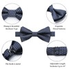 Enlision Men's Bow Tie with Pocket Square - Bow Ties