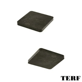TERF® 70mm X 70mm X 5mm Heavy Duty Plastic Packers Shims Spacers Fender Alignment Shim Flat Plate Square Packing 5mm Thickness - Pack of 10