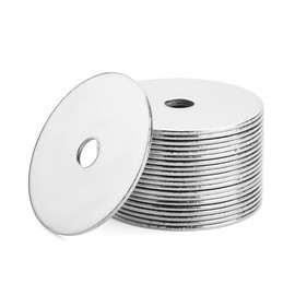 Bates- Fender Washers, 1/4"x1-1/2", 50 pcs Stainless Steel, 1/4 Fender Washer, 1/4 Flat Washer, 1/4 Washers Flat Washer, 1/4 Stainless Steel Flat Washers, Large Washers, Stainless Steel Fender Washers