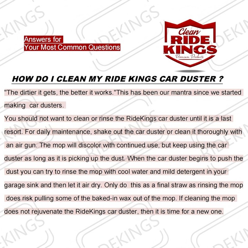 Car Duster Kit, Loop End, 3 Pcs | Telescoping handle
