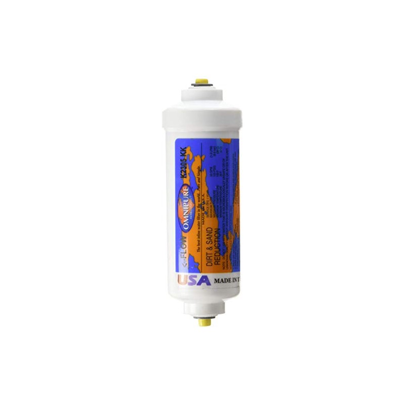 Omnipure Sediment Inline Replacement Water Filter - Undersink Water Filtration