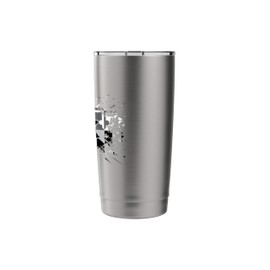 Boys Lacrosse Greyscale Helmet Sticks LAX Maryland Flag Gift Stainless Steel Insulated Tumbler