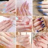 100 Piezas Puntas Transparentes para Extensión de Uñas Puntas de