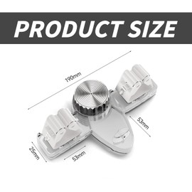 xyuayamz Holder Broom Wall, Suction Cup Mop Holder with 2 Hooks, Broom Holder Wall Mount, No Drilling, Broom Pug Holder for Kitchen, Hotel, Bathroom, Garden, PET Material, Transparent White