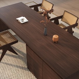VEELIKE 15.7" x 118" Mid Century Walnut Wood Grain Contact Paper Wood Contact Paper Peel and Stick Countertops Waterproof Wood Wallpaper Removable Adhesive Wood Vinyl Wrap for Desk Cabinets Furniture