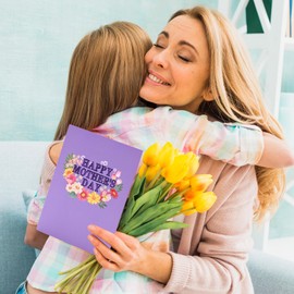 Yeomant 3D Mothers Day Card, Happy Mother's Day Pop Up Cards, Mother's Day Card with Envelope And Message Note, Recycled and Eco-Friendly