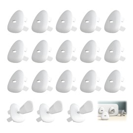 18 Pack Baby Plug Socket Covers UK, Three-Hole Socket Covers for Child Safety in Home and Nursery, UK Plug Socket Covers to Prevent Electric Shock, Reusable Baby Safety Outlet Plug Protectors