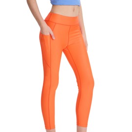 DEVOROPA Boys Girl's Swim Pants Quick Dry Swimming Leggings Board Surfing Beach Swimwear UPF 50+ Tights Rash Guard Swimsuit Orange XS