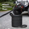 indusafe 1'' X 30FT Kinetic Recovery Tow Rope, 30800lbs Heavy