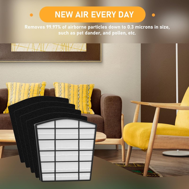 HP800 HEPA Filter Replacement Set Compatible with Hunter HP800 Multi