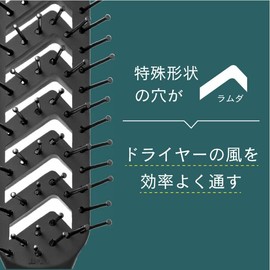 Bess VESS SPR12 Hairdresser's Skeleton Brush, Skull-Resistant Treatment, Made in Japan, Made by a Long-established Commercial Manufacturer