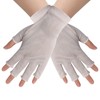 CINECE Women's Silk Gloves, Fingerless, Hand Care, UV Protection, Sunburn