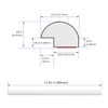 Tilingview 10-Pcs Peel and Stick Tile Edge Trim, 12 Inches