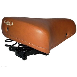 Montegrappa Vintage Faux Leather Bicycle Saddle Sprung, Ideal for Bikes by Model Graziella