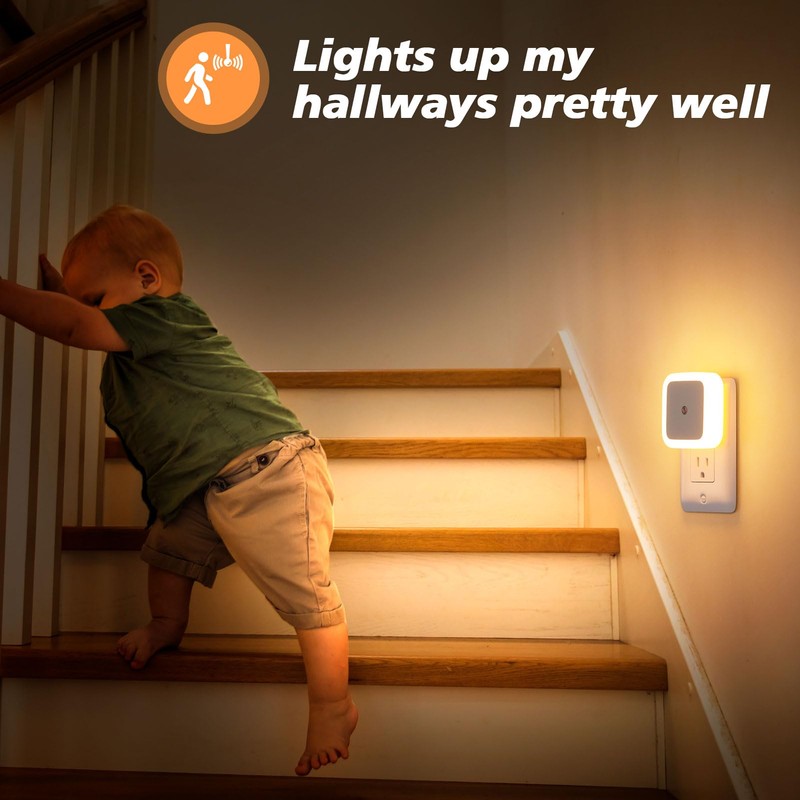 Sujeet Night Light, Night Lights Plug into Wall 4-Pack, Nightlight
