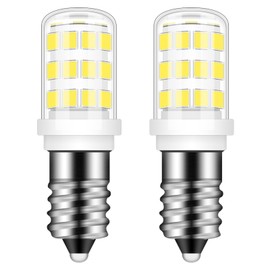 E12 LED Bulb 40w Replacement Type B LED Candelabra Bulbs C7, Daylight White 6000K, E12 4W Fridge Water Dispenser Light Bulb for for Chandeliers Home Lighting Refrigerator/Dryer Drum Light,2 Pack